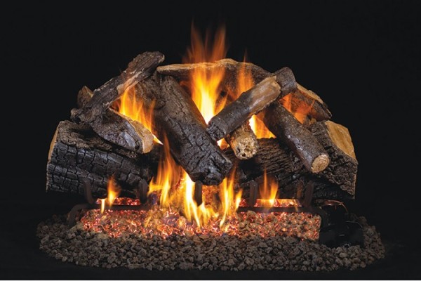 Real Fyre Charred Majestic Oak Flame Enhanced Listed Gas Log Set