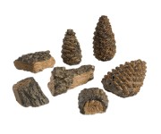 Real Fyre Decor Pack with 4 Small Wood Chips and 3 Small Pine Cones Real Fyre Decor Pack with 4 Small Wood Chips and 3 Small Pine Cones