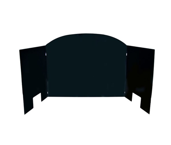 Real Fyre Three-Panel Traditional Fyreback Black Porcelain Real Fyre Three-Panel Traditional Fyreback Black Porcelain