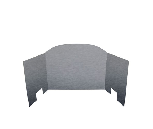Real Fyre Three-Panel Traditional Fyreback Satin Stainless Real Fyre Three-Panel Traditional Fyreback Satin Stainless