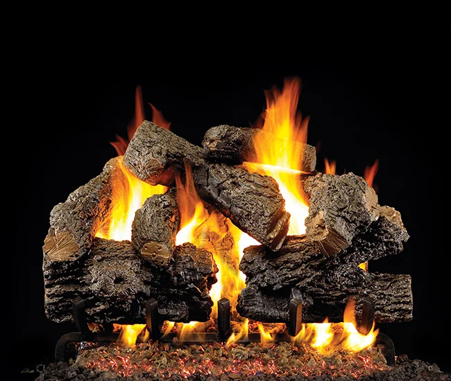 Real Fyre Charred Royal English Oak Log Set - Thumbnail 4
