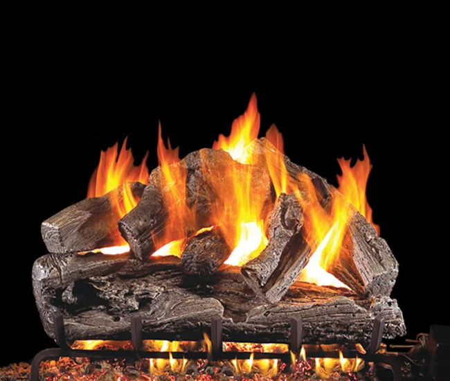 Rugged Oak Vented Gas Log Set