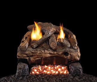 Real Fyre Evening Fyre Split Vent-Free Gas Log Set