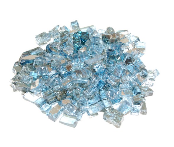 Real Fyre Caribbean Blue Reflective Fyre Glass