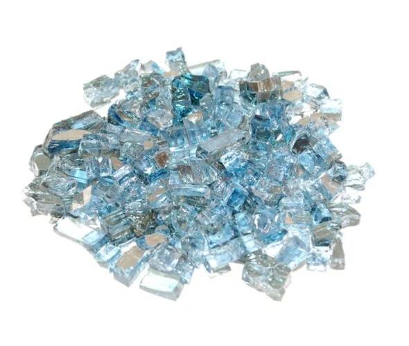 Real Fyre Caribbean Blue Reflective Fire Glass - Thumbnail 3