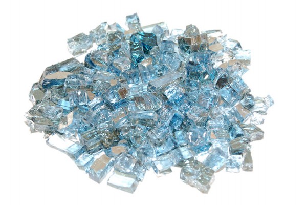 Real Fyre Caribbean Blue Reflective Fyre Glass