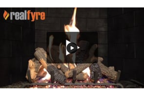 Real Fyre Charred Oak Stack Listed Gas Log Set Real Fyre Charred Oak Stack Listed Gas Log Set