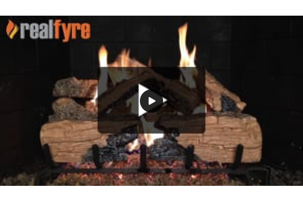 Real Fyre Charred Split Listed Gas Log Set