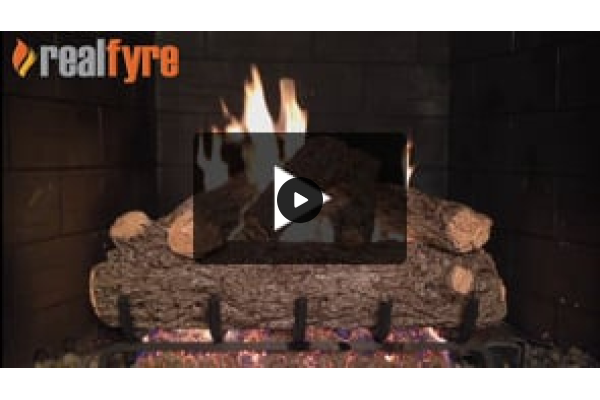 Real Fyre Rustic Oak Designer Listed Gas Log Set