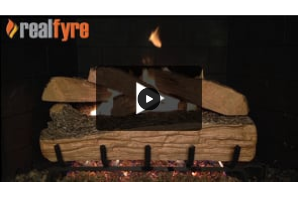 Real Fyre Split Oak Listed Gas Log Set