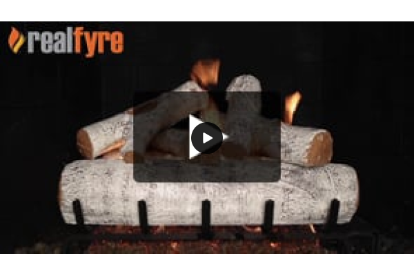 Real Fyre White Birch Listed Gas Log Set