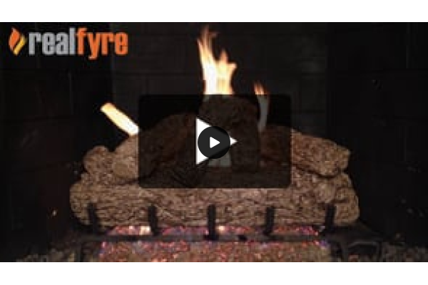 Real Fyre Rustic Oak Listed Gas Log Set