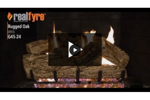 Real Fyre Rugged Oak Listed Gas Log Set