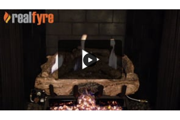 Real Fyre Charred Aged Split ANSI Gas Log Set