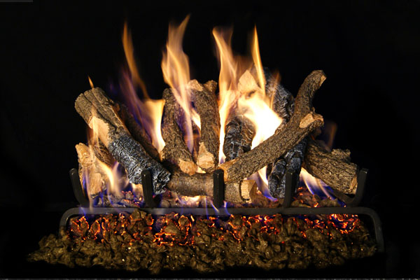 Real Fyre Charred Oak Stack Listed Gas Log Set Real Fyre Charred Oak Stack Listed Gas Log Set
