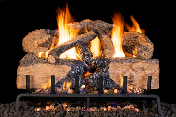 Real Fyre Charred Angel Split Oak Logs