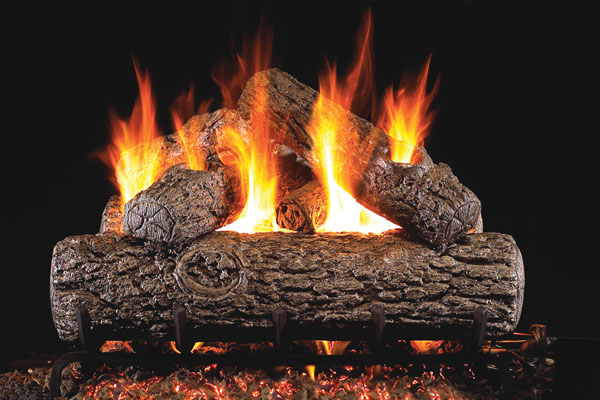 Real Fyre Golden Oak ANSI Gas Log Set