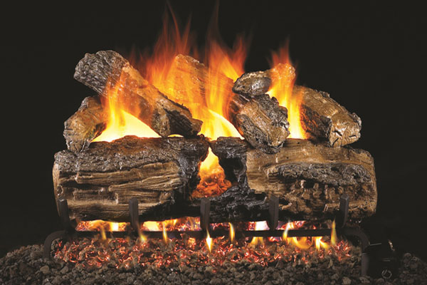 Real Fyre Burnt Split Oak Listed Gas Log Set Real Fyre Burnt Split Oak Listed Gas Log Set
