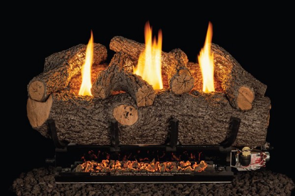 Real Fyre Meadow Oak See-Thru Gas Log Set