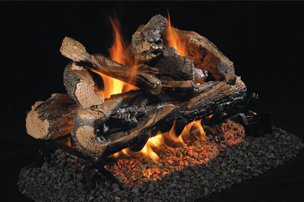 Real Fyre Rugged Split Oak See-Thru ANSI Gas Log Set Real Fyre Rugged Split Oak See-Thru ANSI Gas Log Set