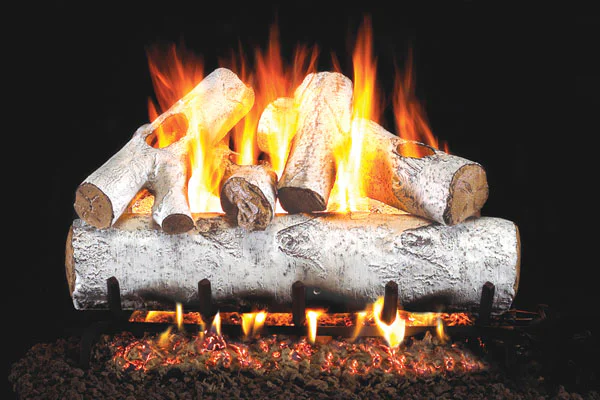 Real Fyre White Birch Listed Gas Log Set