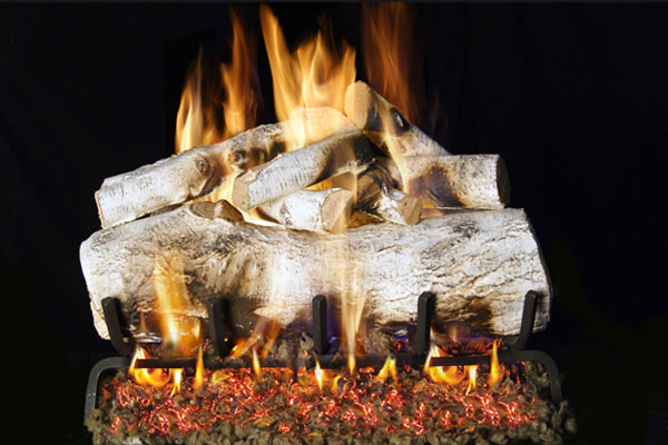 Real Fyre Mountain Birch See-Thru Gas Logs