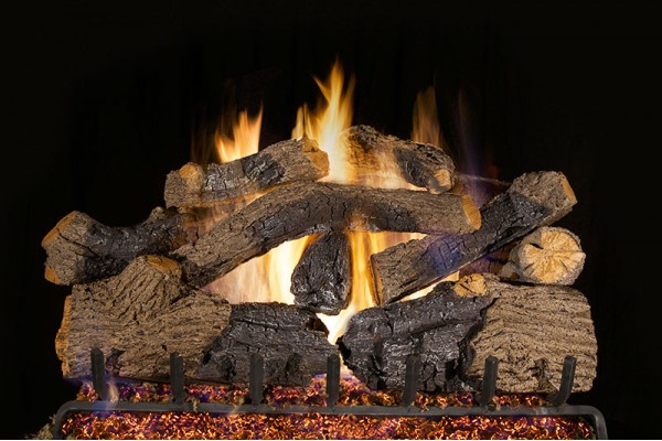 Real Fyre Charred Grizzly Oak Logs