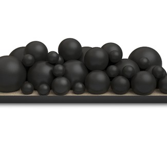 Real Fyre Black Mixed Select Vented Fyre Spheres