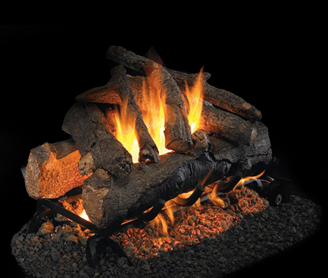 Real Fyre American Oak See-Thru Gas Log Set