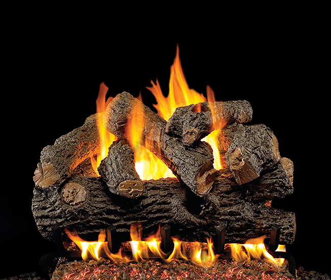 Real Fyre Outdoor Royal English Oak Designer Gas Log Set