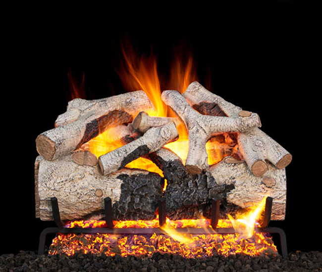 Real Fyre Charred Burnt Aspen Logs Only