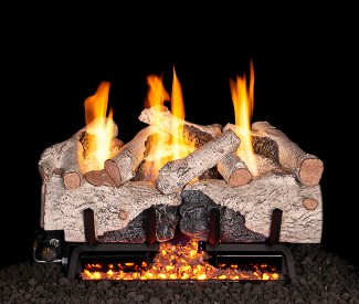 Real Fyre Charred Alpine Birch Gas Log Set