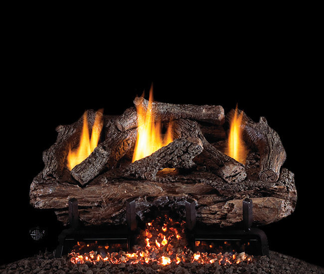 Real Fyre Charred Aged Split Gas Log Set