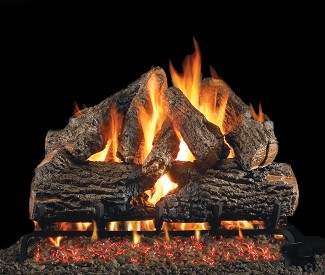 Real Fyre Charred Oak Vented Gas Log Set