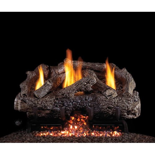 Real Fyre Charred Frontier Oak Gas Log Set | RH Peterson