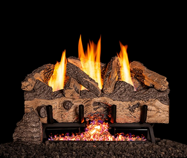 Real Fyre Charred Gnarled Split Gas Log Set