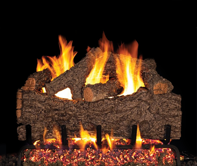 Real Fyre Outdoor Chestnut Oak Gas Log Set