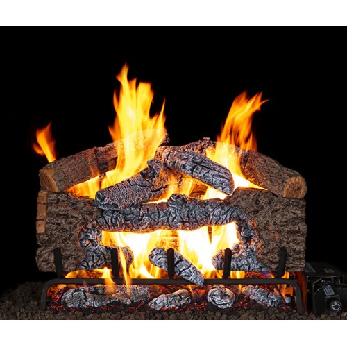 Real Fyre CNDO Charred Cinder Oak Gas Logs | RH Peterson