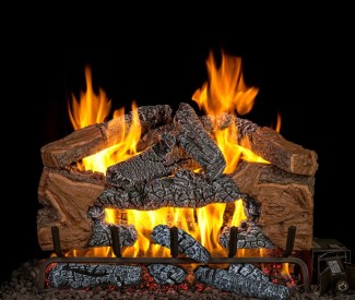 Real Fyre Charred Cinder Split Logs Only