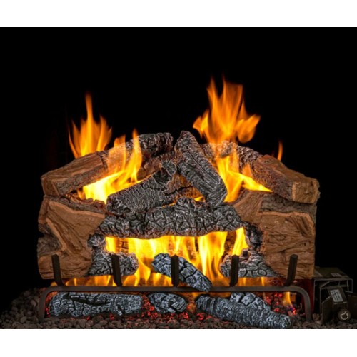 Real Fyre CNDS Charred Cinder Split Oak Gas Logs | RH Peterson