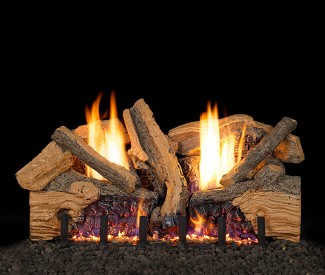 Real Fyre Foothill Split Oak Vent-Free Gas Log Set
