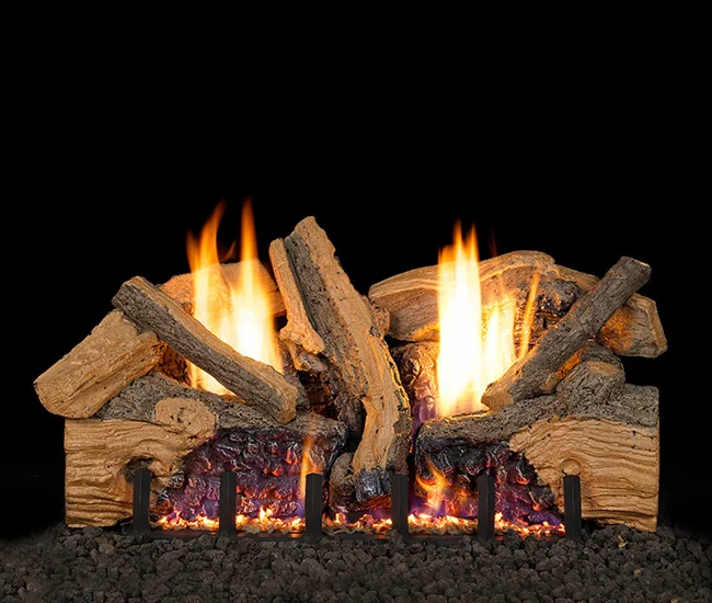 Real Fyre Foothill Split Oak Outdoor Gas Log Sets | RH Peterson