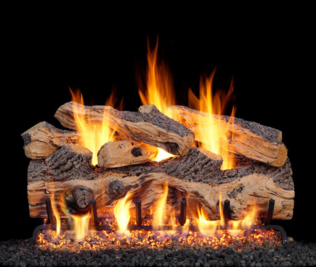 Real Fyre Outdoor Gnarled Split Oak Gas Log Set