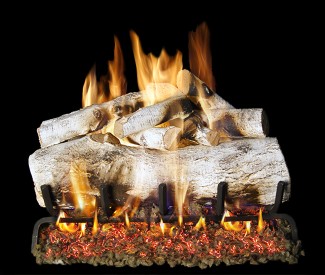 Real Fyre Outdoor Mountain Birch Gas Log Set