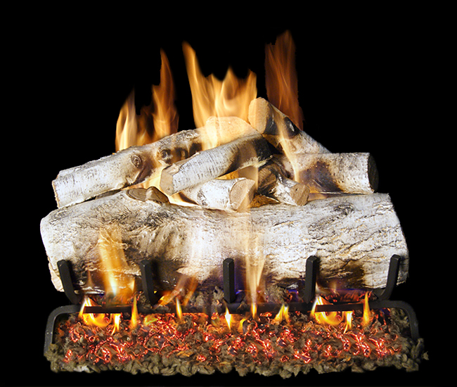 Real Fyre Mountain Birch Gas Logs Only