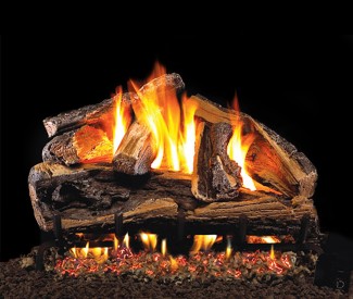 Real Fyre Rugged Split Oak Vented Gas Log Set