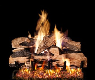Real Fyre Split Oak Designer Plus Flame Enhanced Vented Gas Logs Only