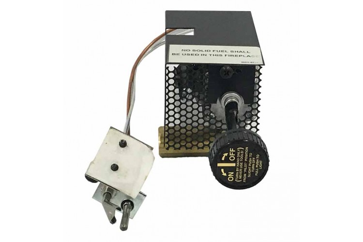RH Peterson Gas Logs Propane Gas Low Profile Manual Safety Pilot Kit Removable Knob Handle