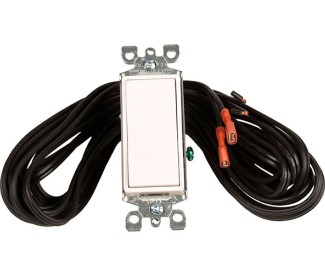 Real Fyre Wall Switch Covering and Wiring