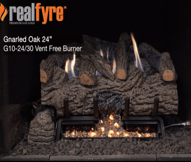 Real Fyre Gnarled Oak Vent-Free Gas Log Set Real Fyre Gnarled Oak Vent-Free Gas Log Set
